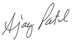 Signature of Peter Nunoda president of Ĳʿ